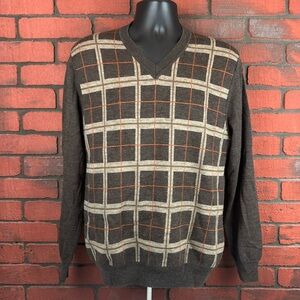 Kenneth Roberts Platinum Mens Medium Merino Wool‎ Sweater – Classic Warm